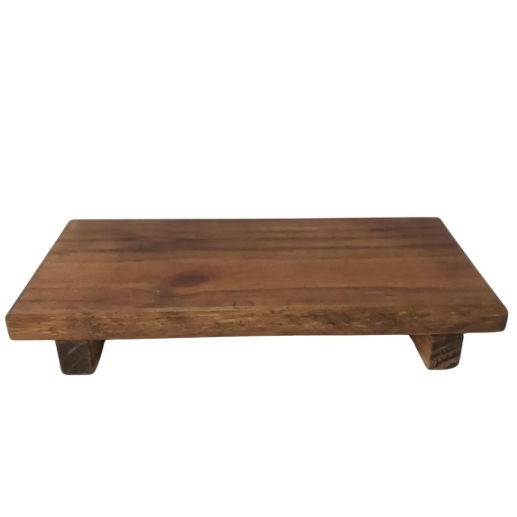Bandeja Pinus Retangular Rustica - Rocha Decorações