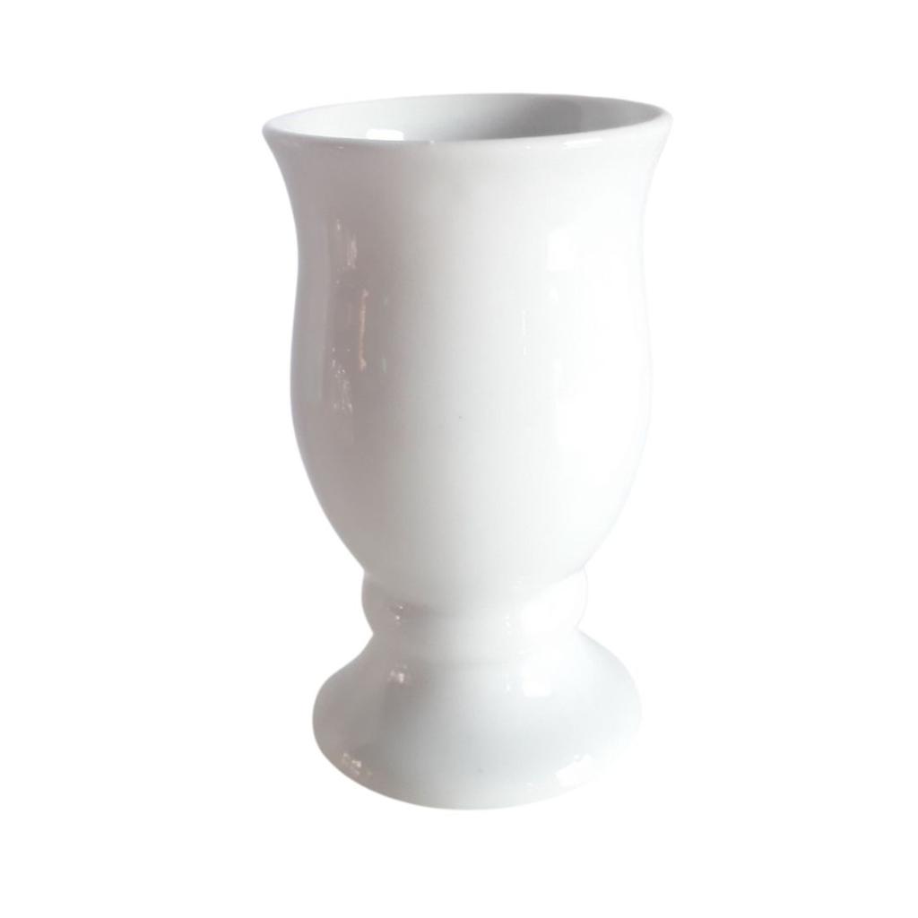 Vaso Cerâmica Branco Pp - Rocha Decorações