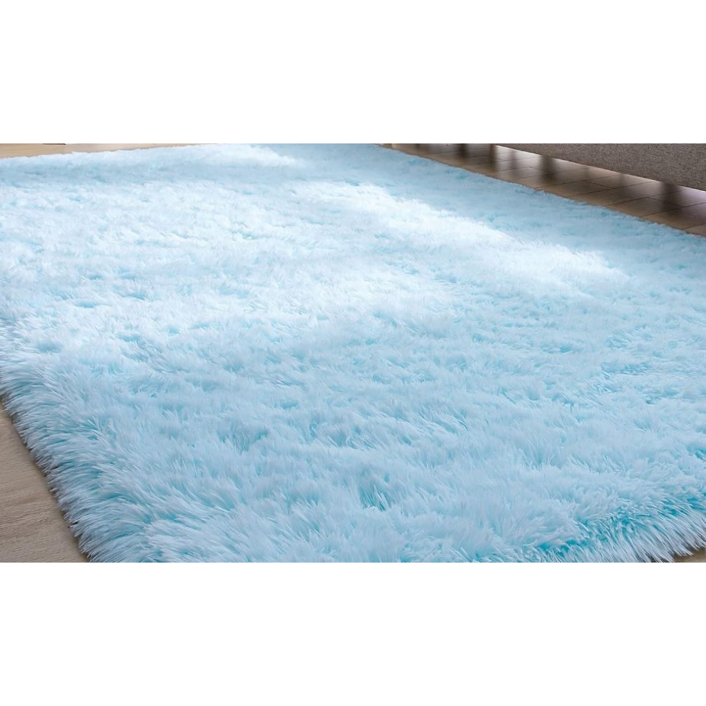 Tapete Felpudo Cor Azul 2,00 X 1,40M. - Rocha Decorações