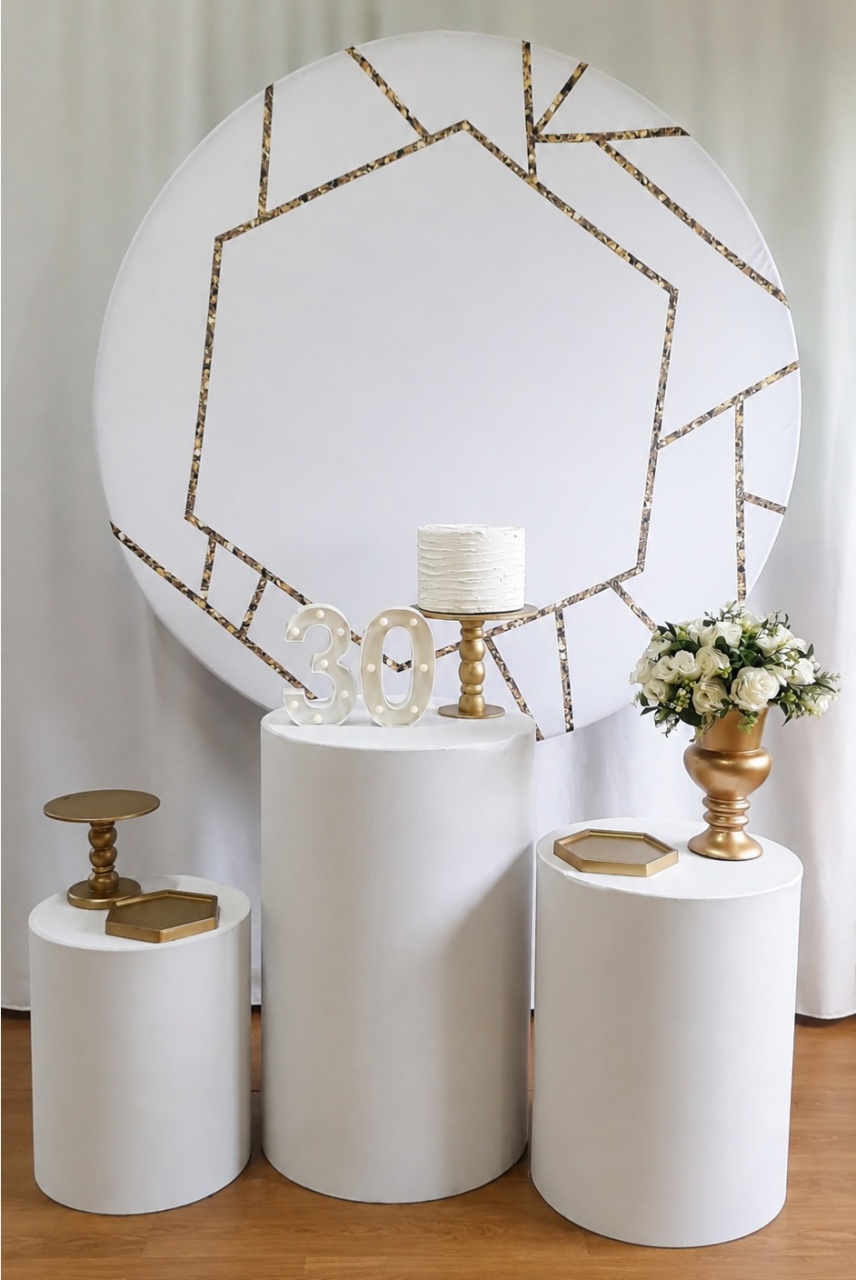 ADULTO FEMININO BRANCO E DOURADO