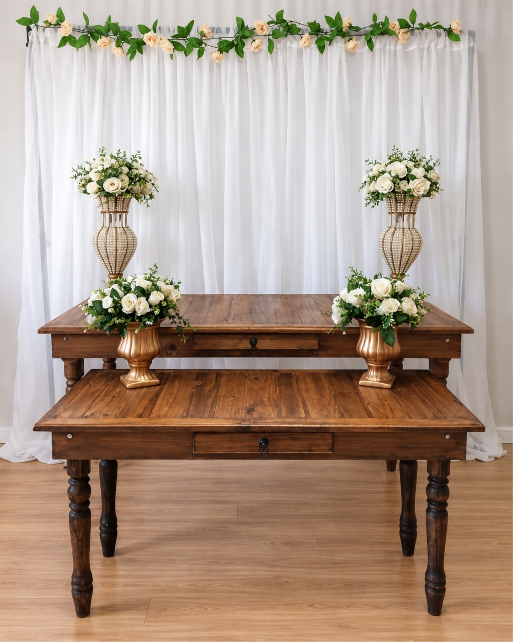 Casamento Com Flores No Painel K-5757 - Rocha Decorações Pegue e Monte Itatiba