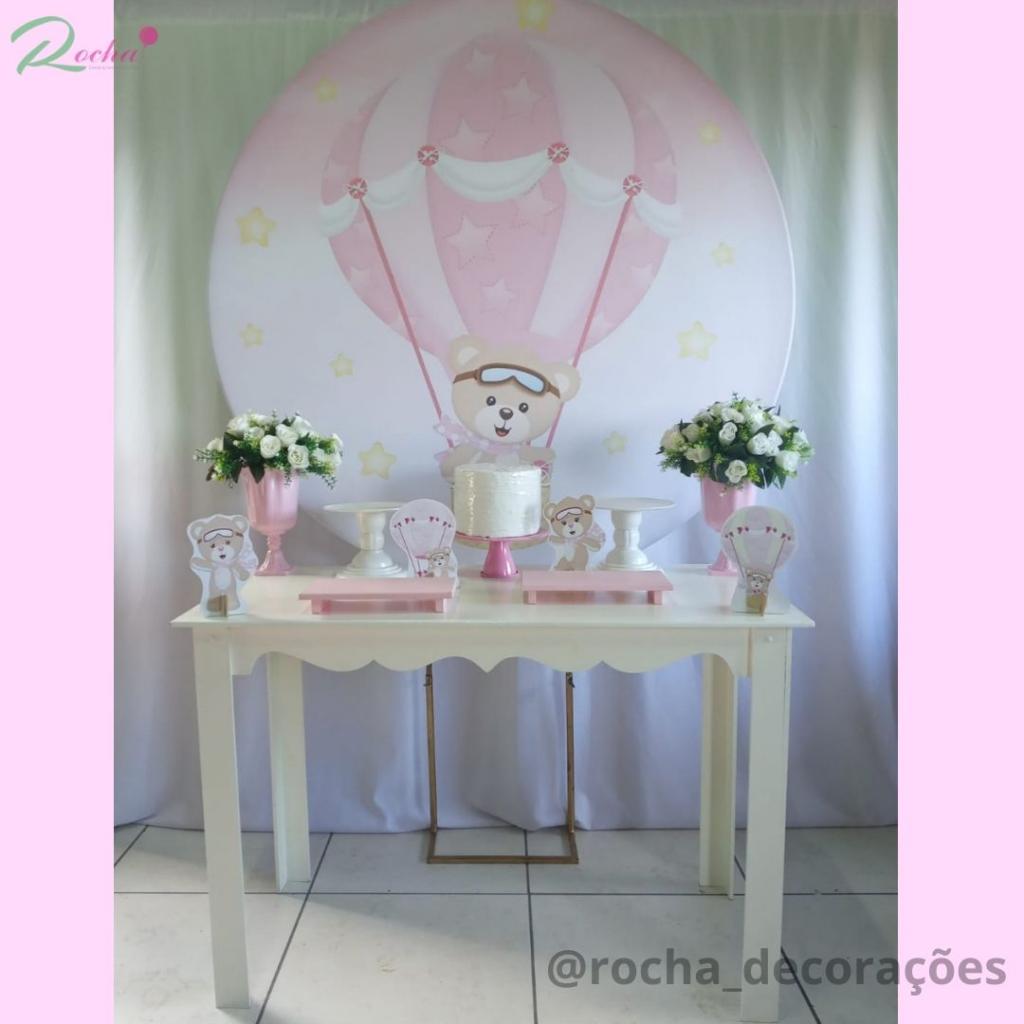 Chá de Bebê Ursa Baloeira - Rocha Decorações