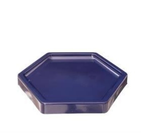 Bandeja Azul Marinho Sextavada - Rocha Decorações Pegue e Monte Itatiba