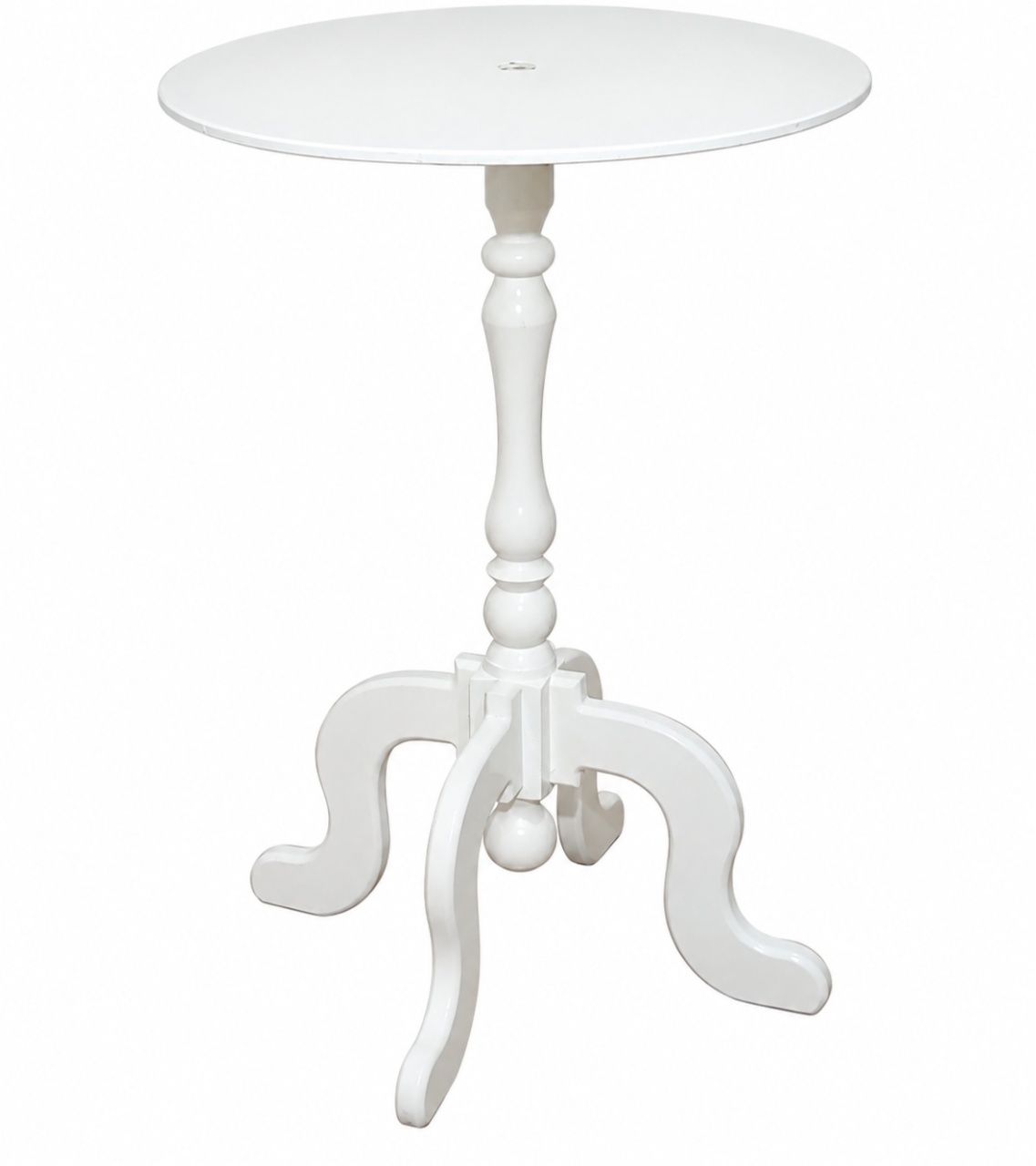Mesa Colonial Branca G 0,80Cm - Rocha Decorações Pegue e Monte Itatiba