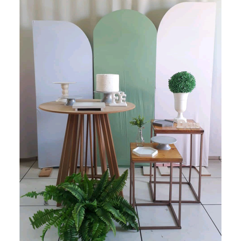 Verde Oliva E Branco Batismo - Rocha Decorações