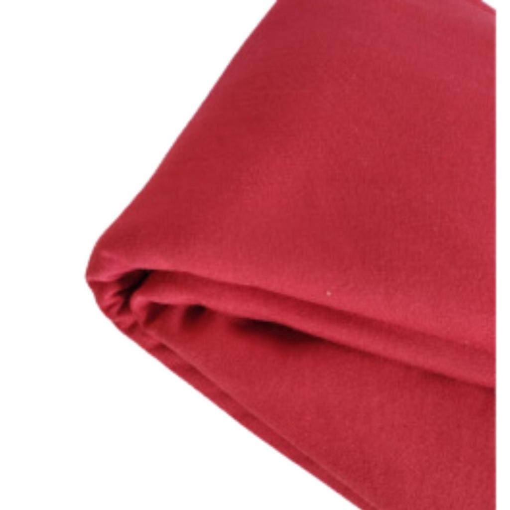 Tecido Vermelho Com Barra Para Cortina - Rocha Decorações
