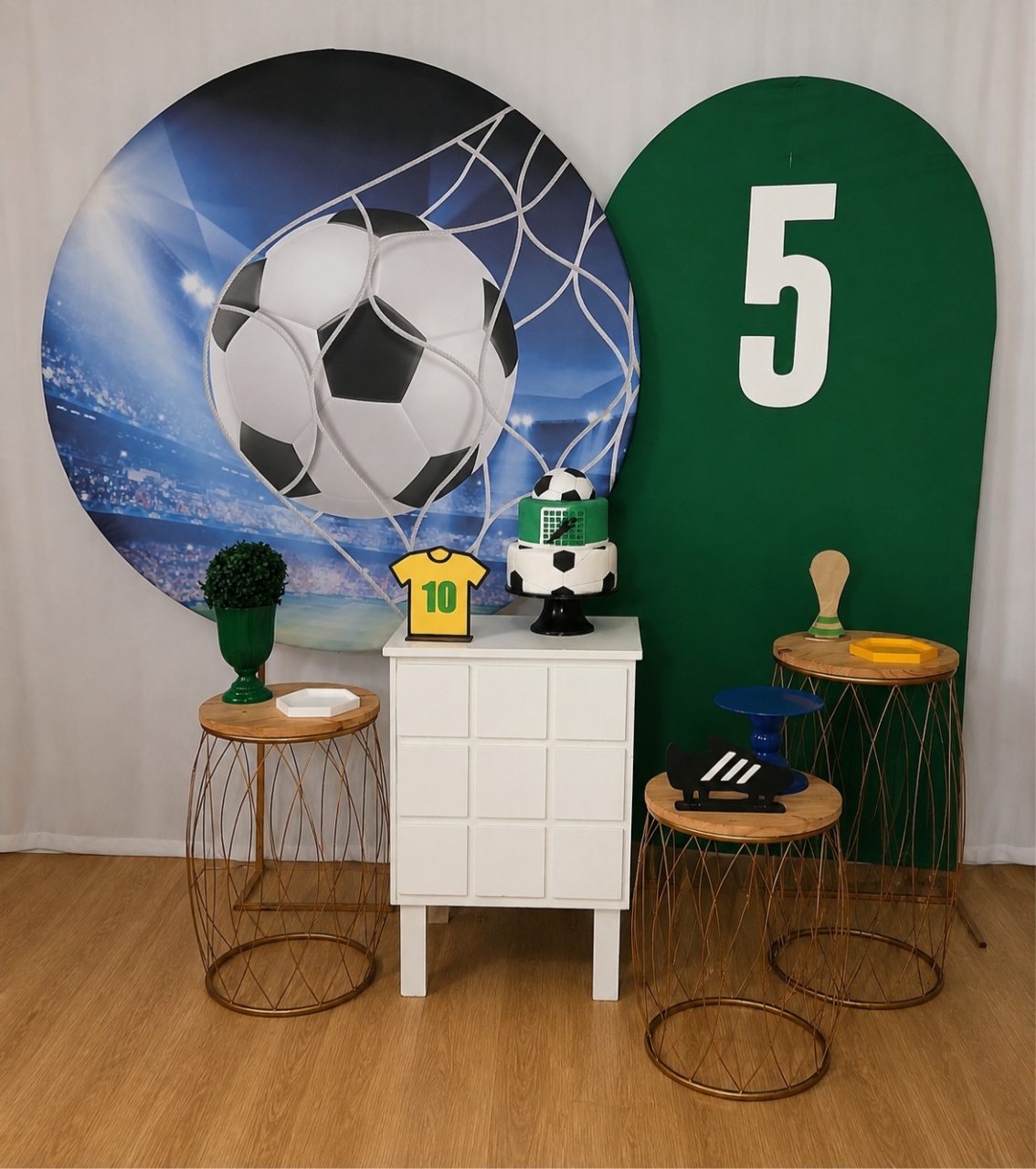 Copa Futebol Composição K-9837 - Rocha Decorações Pegue e Monte Itatiba