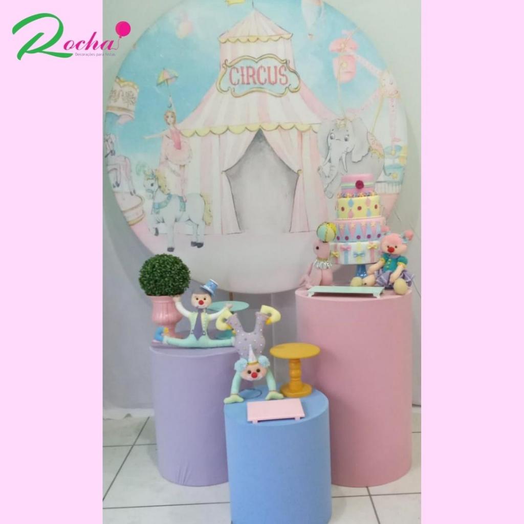 Circo Rosa Kit Essencial - Rocha Decorações