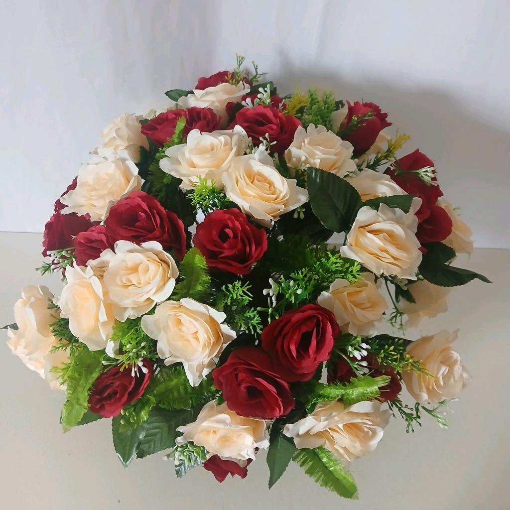 Arranjo de Flor Marsala E Nude Grande - Rocha Decorações
