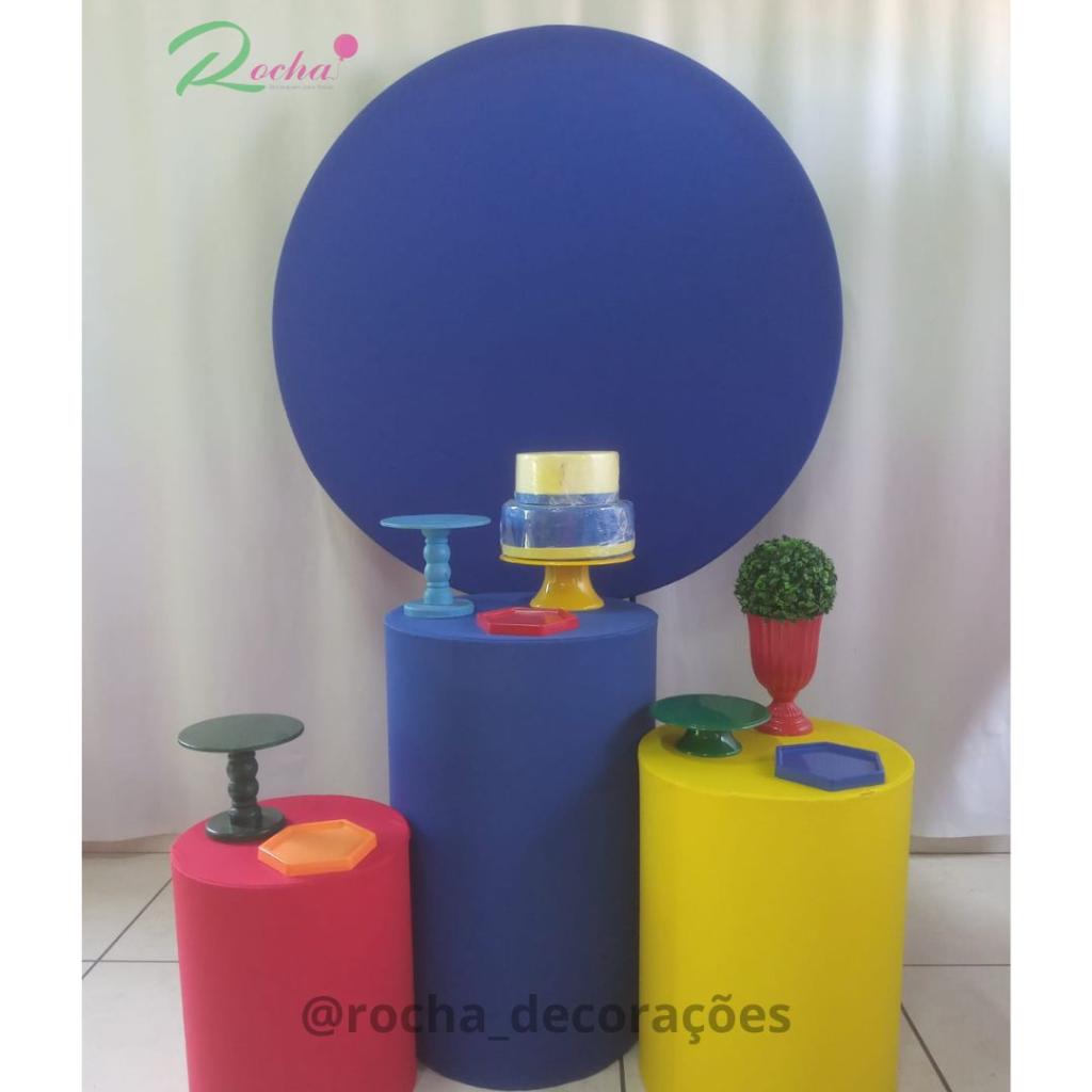Vermelho Amarelo E Azul Infantil Base Para Temas - Rocha Decorações