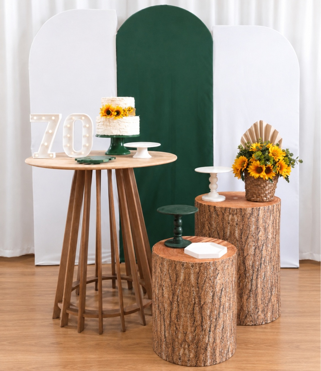 Girassol Verde Composição - Rocha Decorações Pegue e Monte Itatiba