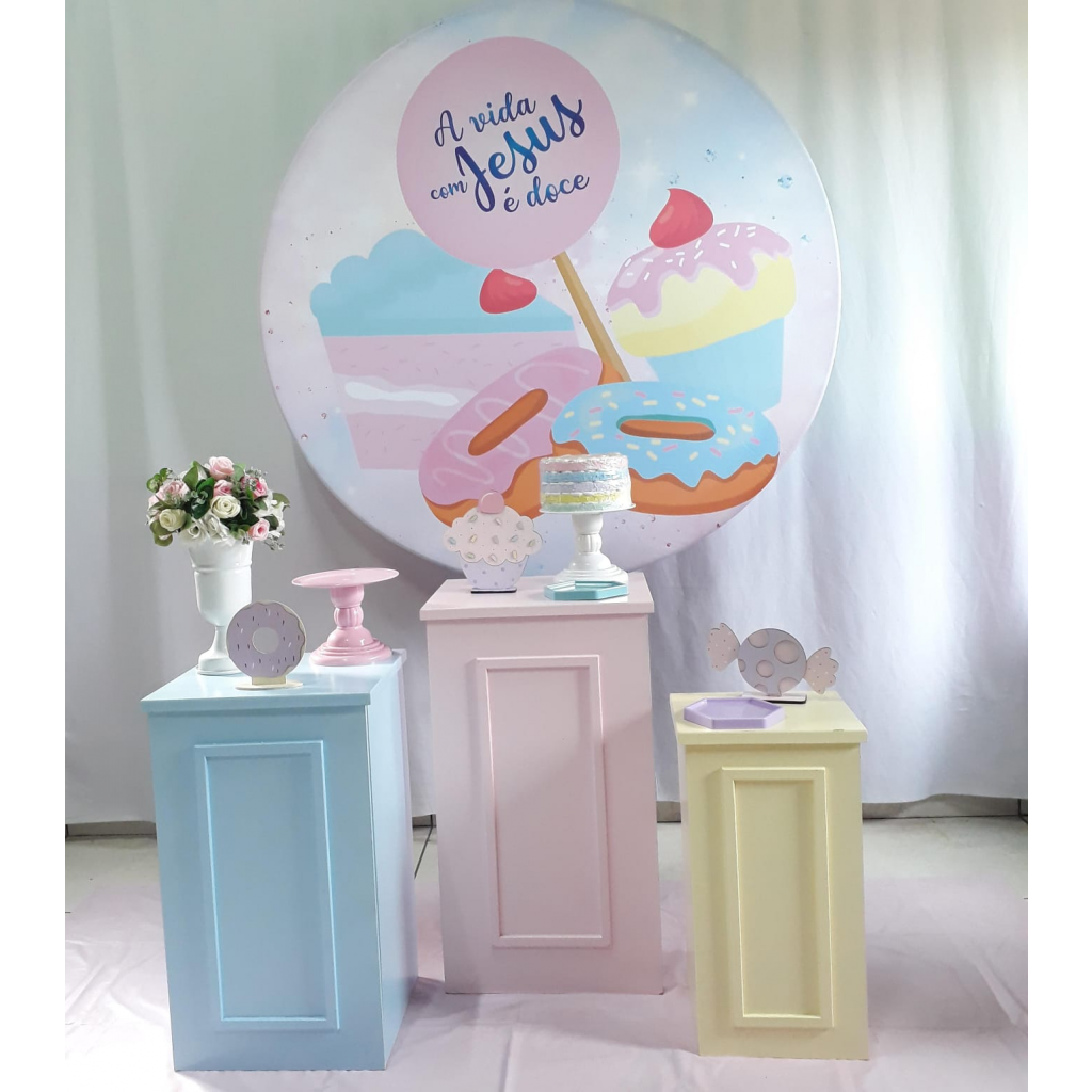 Vida Com Jesus É Doce Composição - Rocha Decorações
