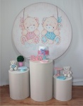 Urso Revelação Azul E Rosa Kit Essencial - imagem 1