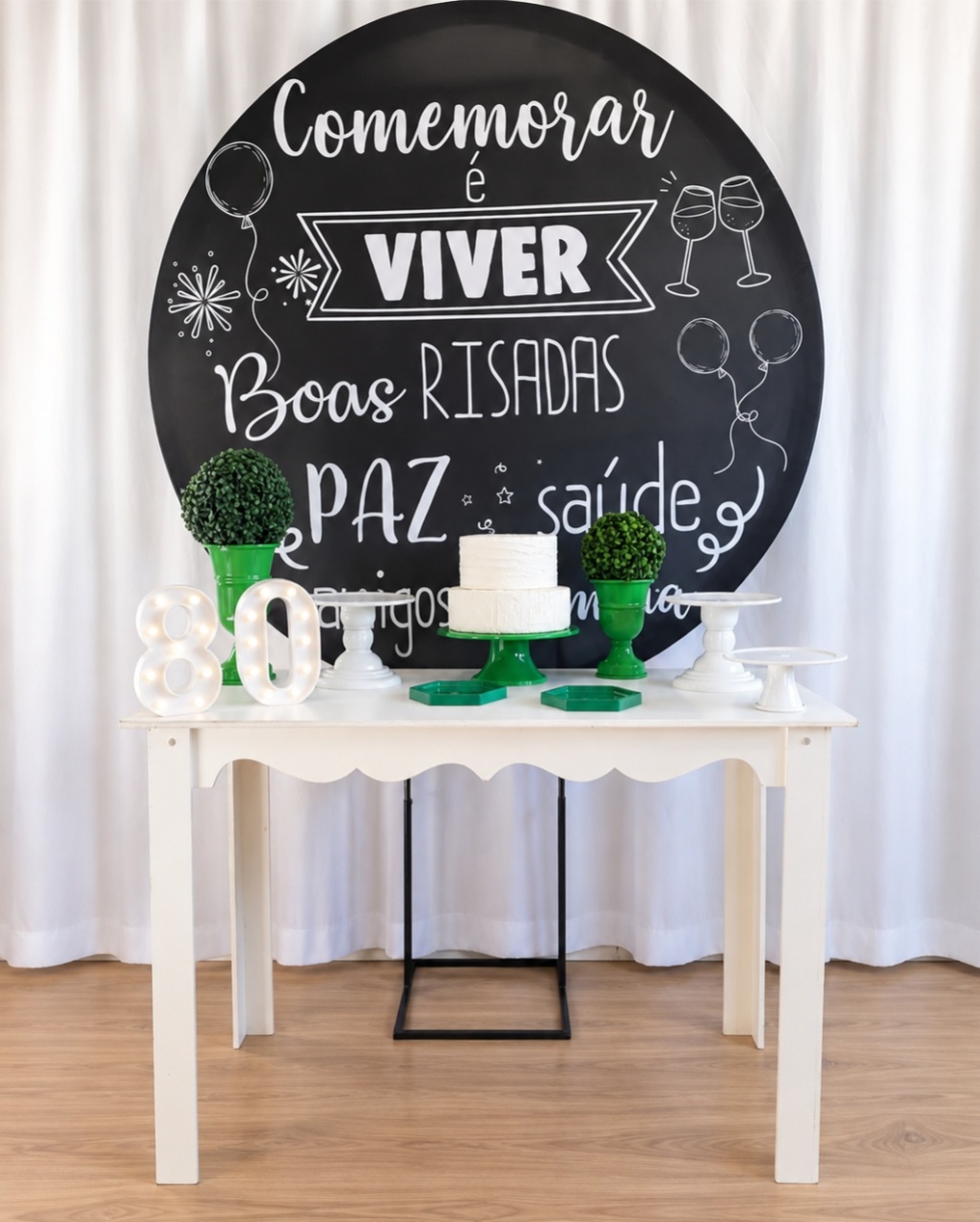 Comemorar É Viver K-4643 - Rocha Decorações Pegue e Monte Itatiba