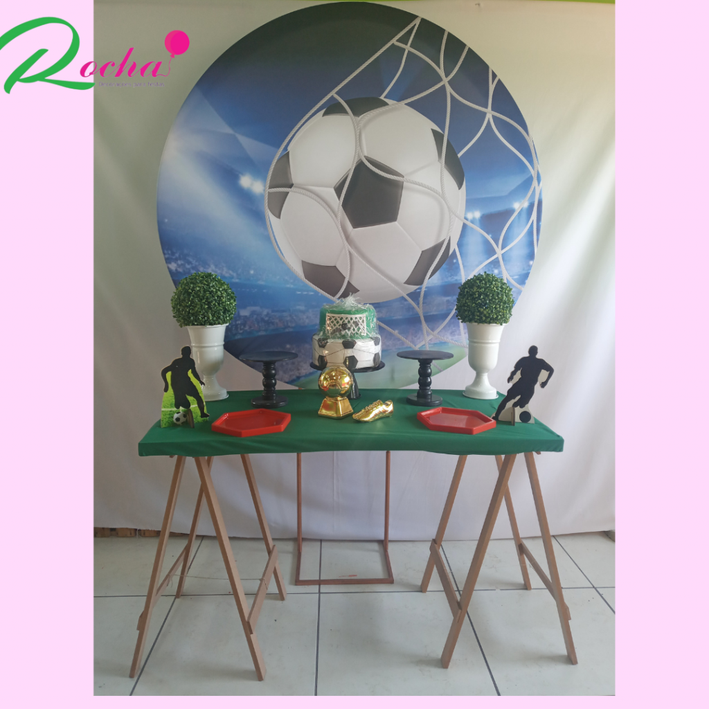 Futebol Mesa Cavalete Composição - Rocha Decorações