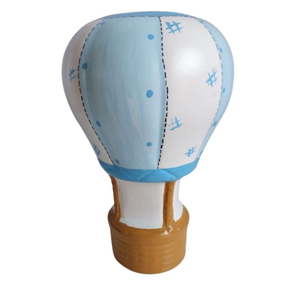 Balão Cerâmica 3D Azul E Branco - Azul Candy,Azul Claro - Rocha Decorações