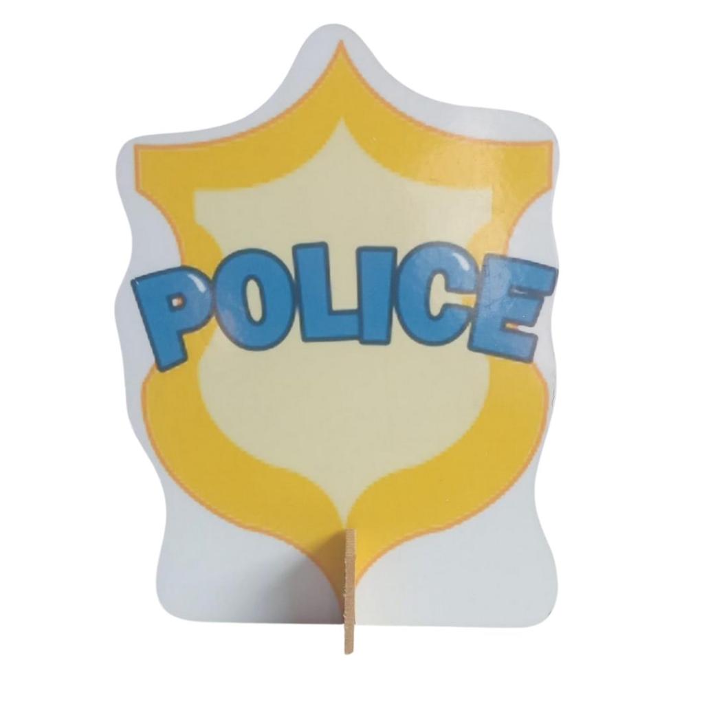 Policia Displays de Mdf - Rocha Decorações