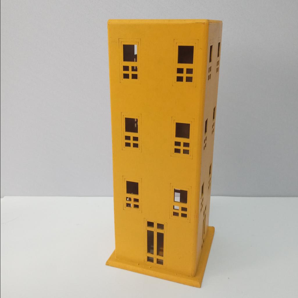 Prédio Amarelo 30Cm - Rocha Decorações
