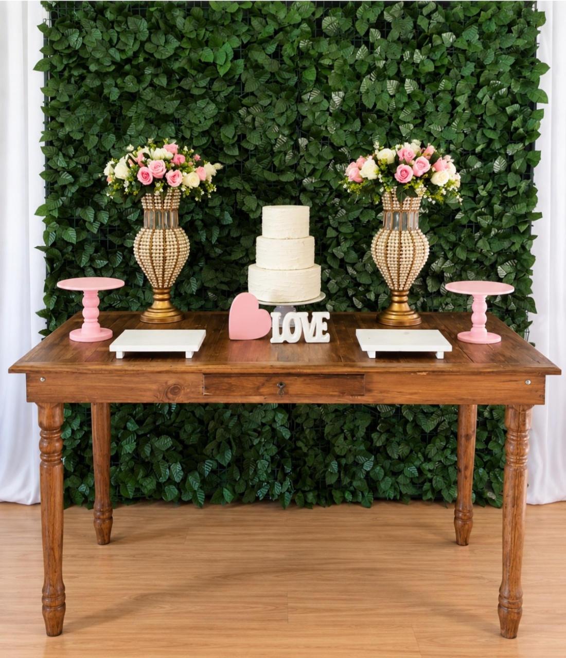 Casamento E Bodas Rustico E Rosa Composição - Rocha Decorações Pegue e Monte Itatiba