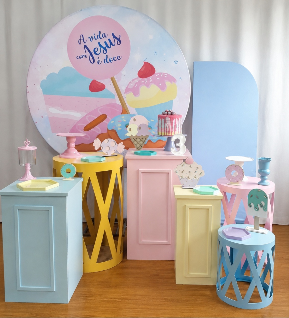 A Vida Com Jesus É Doce Composição K5981 - Rocha Decorações Pegue e Monte Itatiba