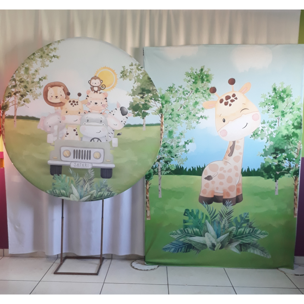 Capas Para Painel Safari Baby Casadinho (2 Peças) - Rocha Decorações