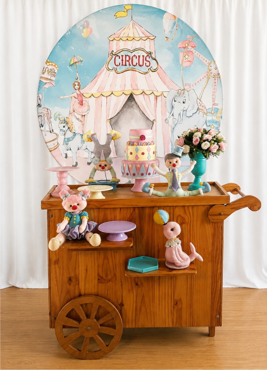 Circo Rosa Pocket Composição - Rocha Decorações Pegue e Monte Itatiba