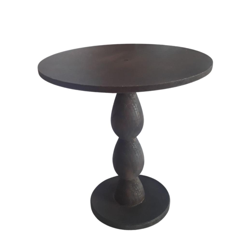 Bandeja Mdf Torneada Rustica M - Rocha Decorações