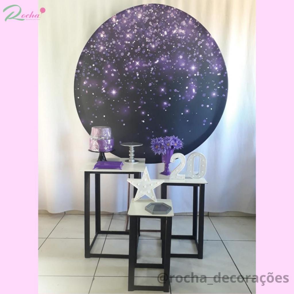 Glitter Roxo Kit Essencial - Rocha Decorações