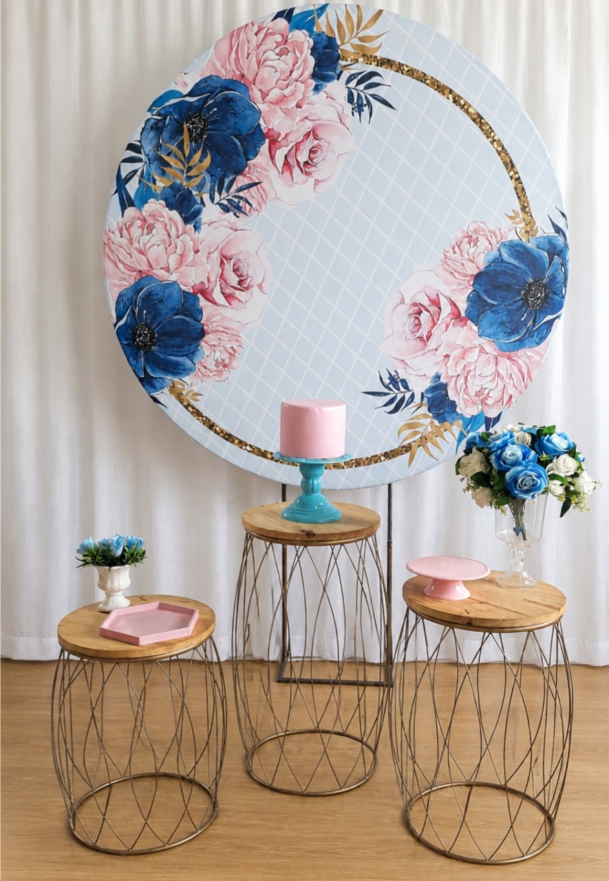 FLORAL AZUL E ROSA GARDEN KIT PREMIUM