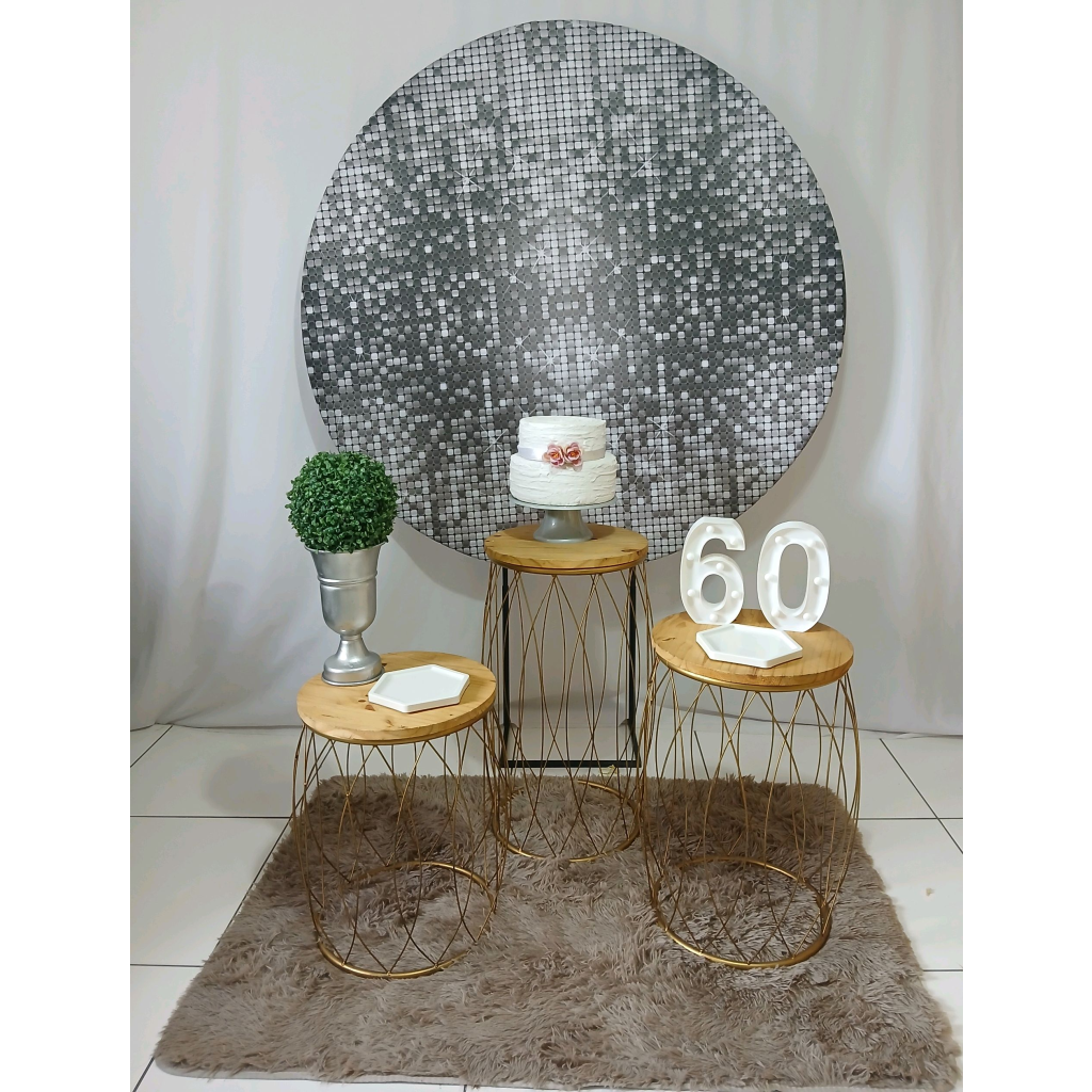 Prata E Branco Com Garden Sessenta Anos Kit Premium - Rocha Decorações