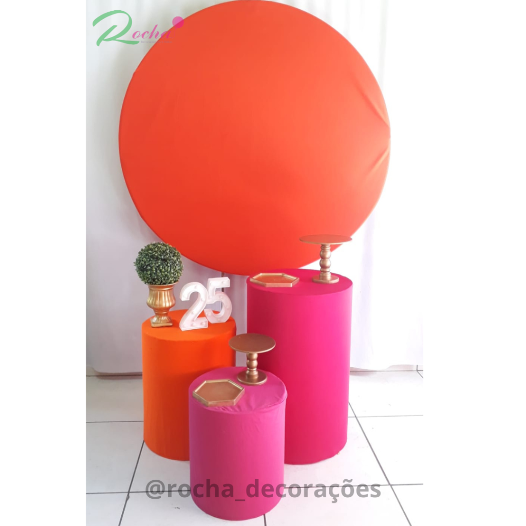 Pink E Laranja Kit Essencial - Rocha Decorações