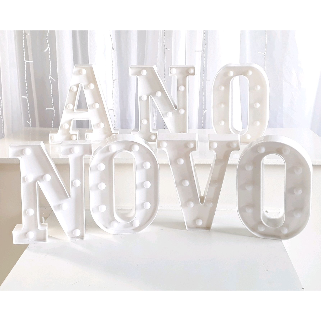 Ano Novo Frase Luminoso Led (Não Acompanha Pilhas) - Rocha Decorações