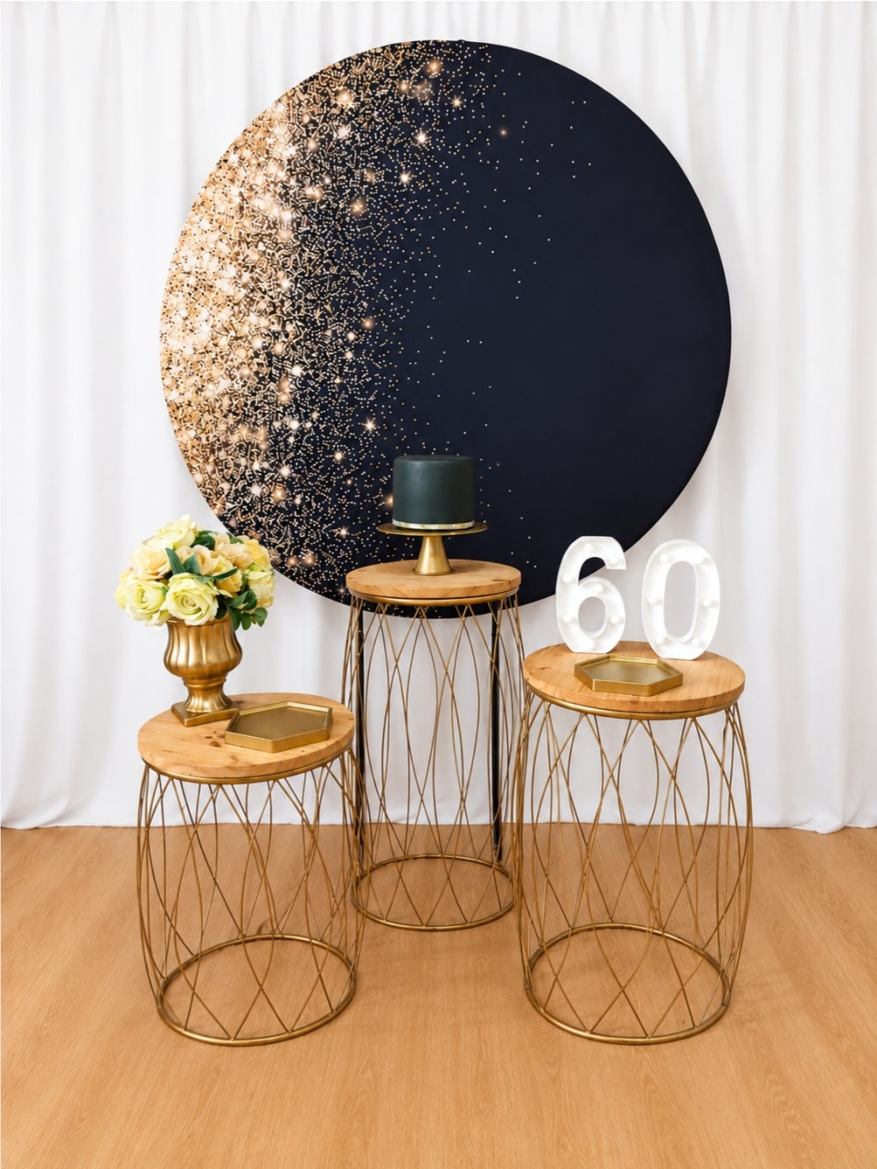 DOURADO E PRETO COM GARDEN KIT PREMIUM