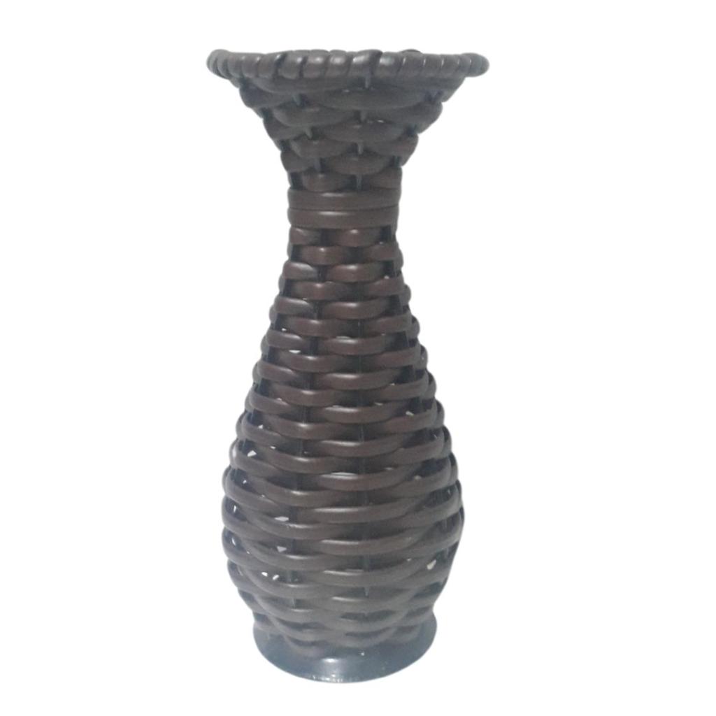 Vaso Trançado Rustico - Rocha Decorações