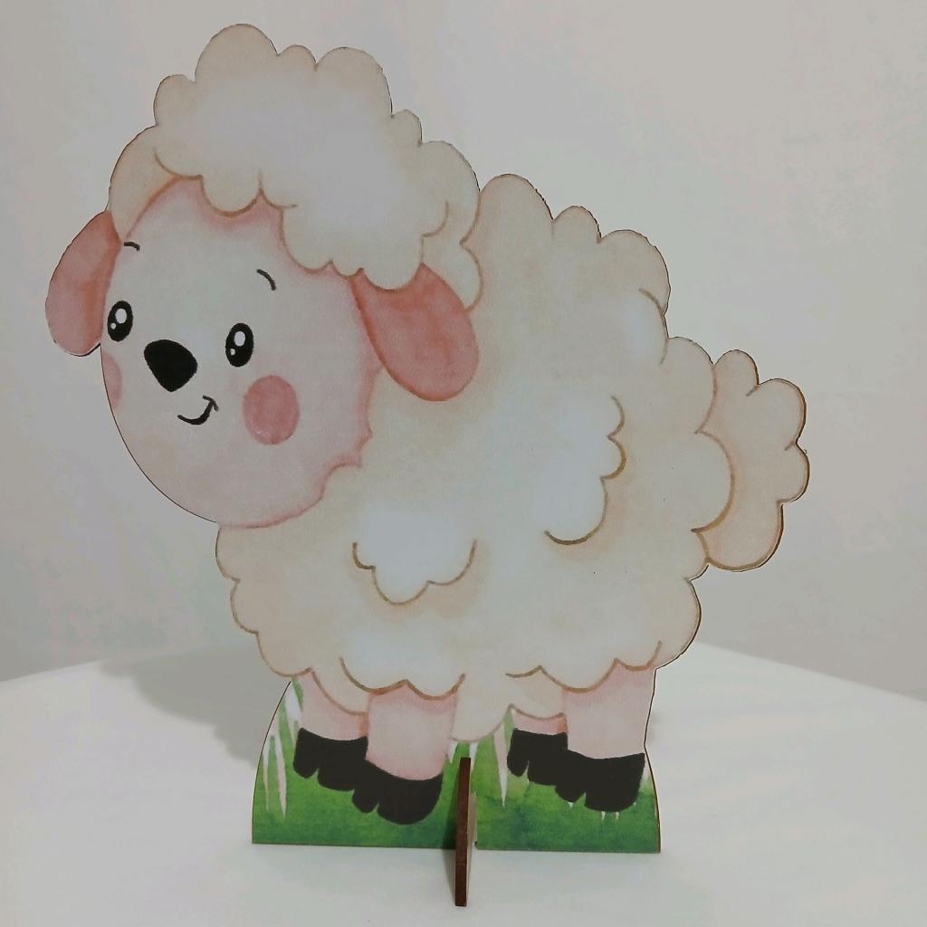 Ovelhinha Display Fazendinha 20Cm - Rocha Decorações