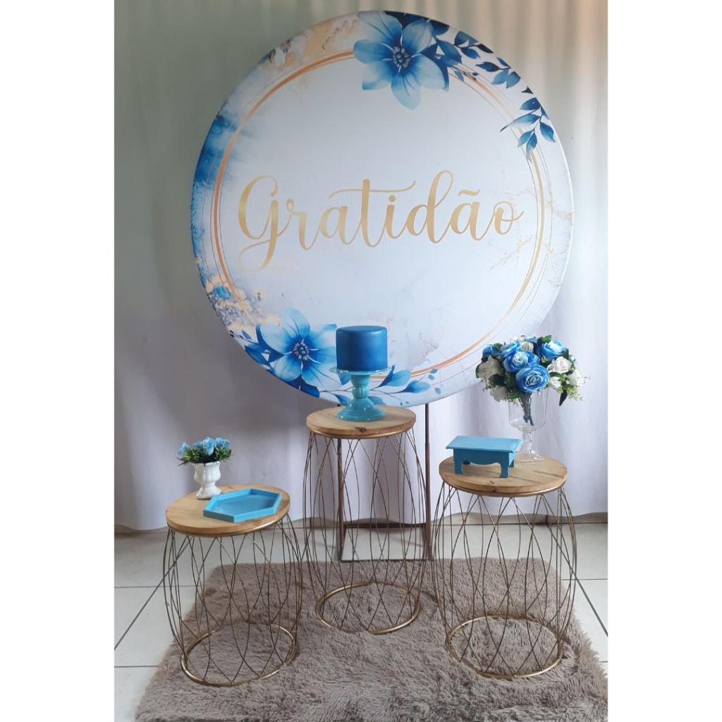 Gratidão Azul Garden Kit Premium - Rocha Decorações