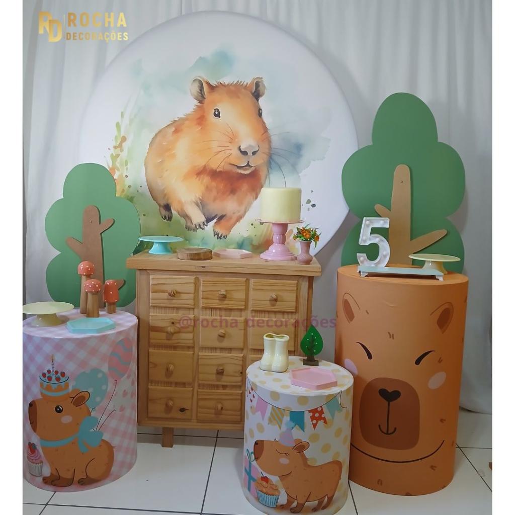 Capivara Composição IV - Rocha Decorações