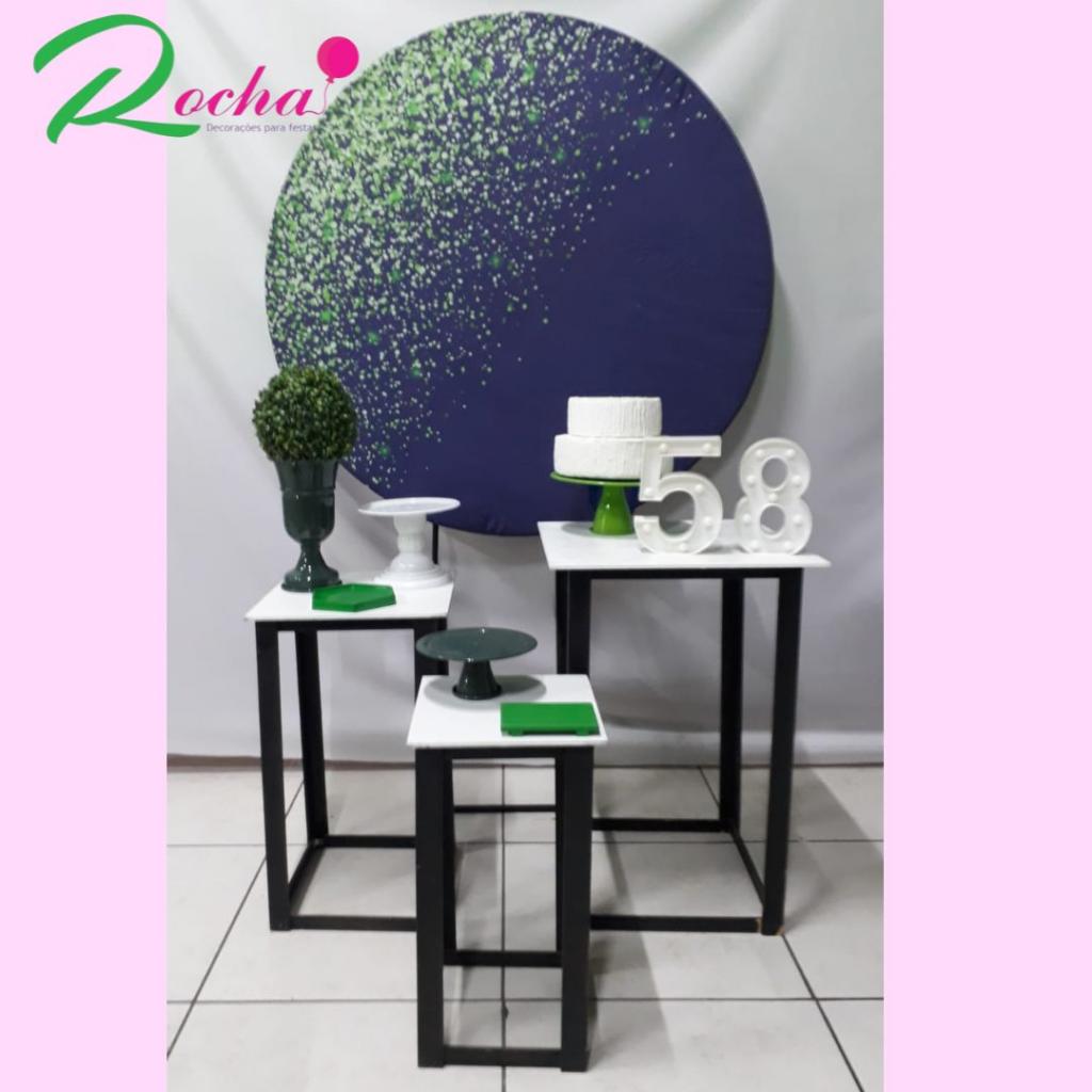 Glitter Verde E Preto Composição - Rocha Decorações