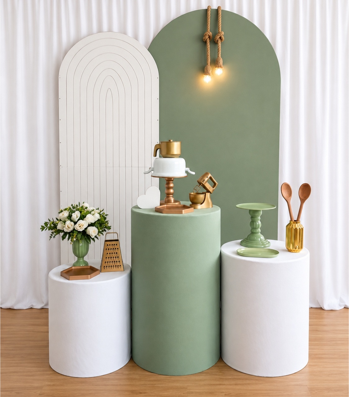 CHA DE COZINHA VERDE KIT DUO ROMANO K-7835