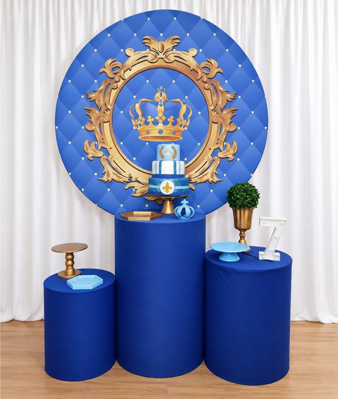 Coroa / Realeza Azul Kit Essencial - Rocha Decorações Pegue e Monte Itatiba