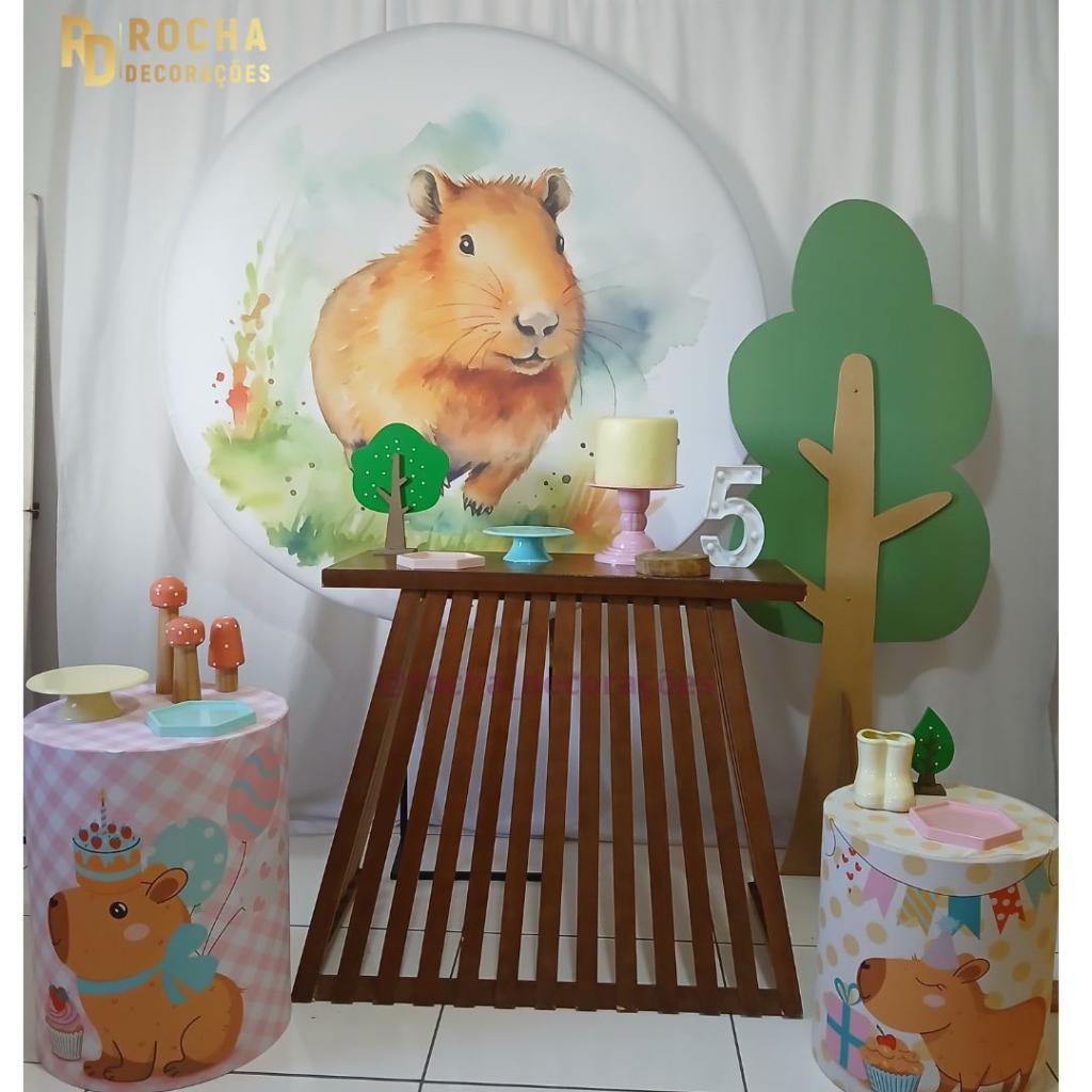 Capivara Composição Ii - Rocha Decorações