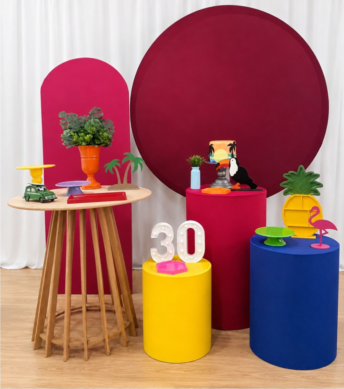 Tardezinha Tropical Composição - Rocha Decorações Pegue e Monte Itatiba