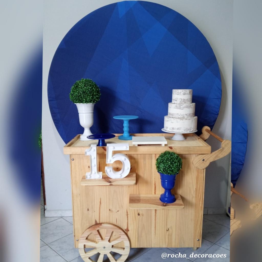 Azul E Branco Pocket Composição - Rocha Decorações