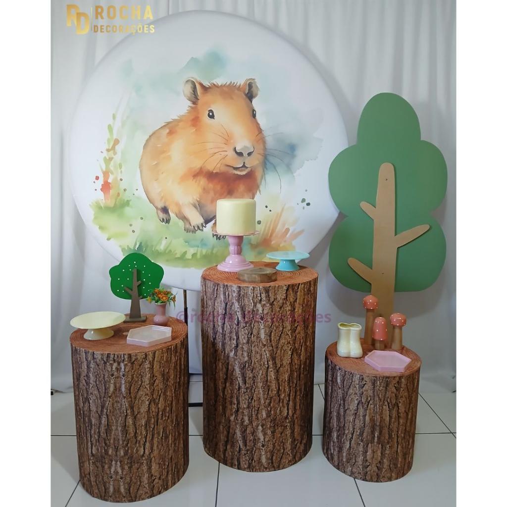 Capivara Ii Composição - Rocha Decorações