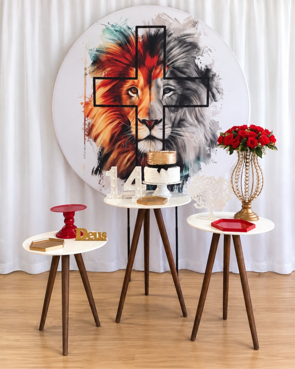 Leão de Juda Composição K-6241 - Rocha Decorações Pegue e Monte Itatiba