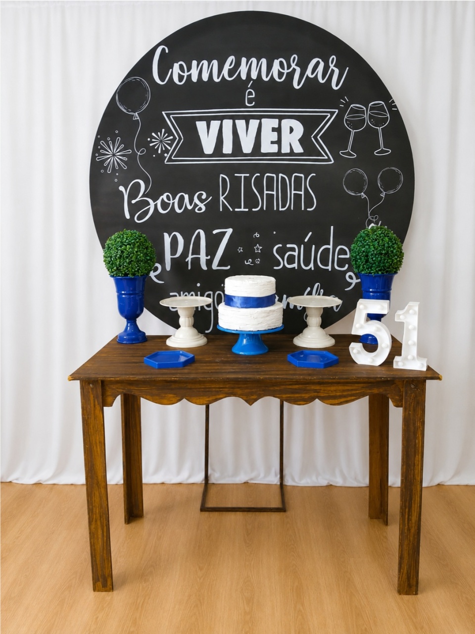 Comemorar É Viver 2464 - Rocha Decorações Pegue e Monte Itatiba