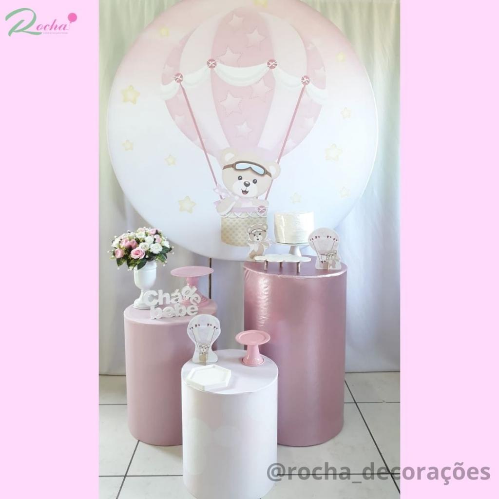 Chá de Bebê Ursa Baloeira Kit Essencial - Rocha Decorações
