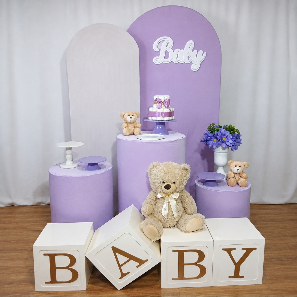 LILAS CHA DE BEBE MENINA KIT DUO ROMANON 9887