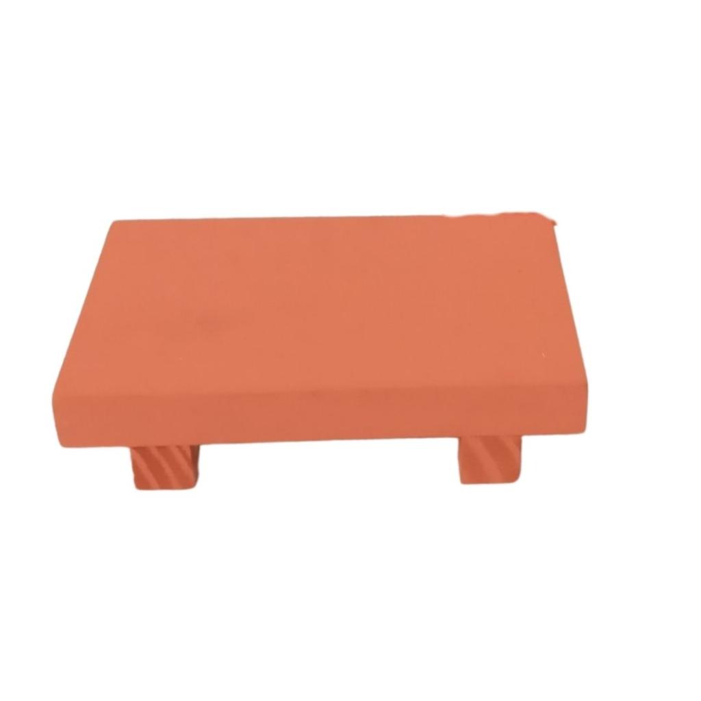 Bandeja Mdf Retangular Laranja P - Rocha Decorações