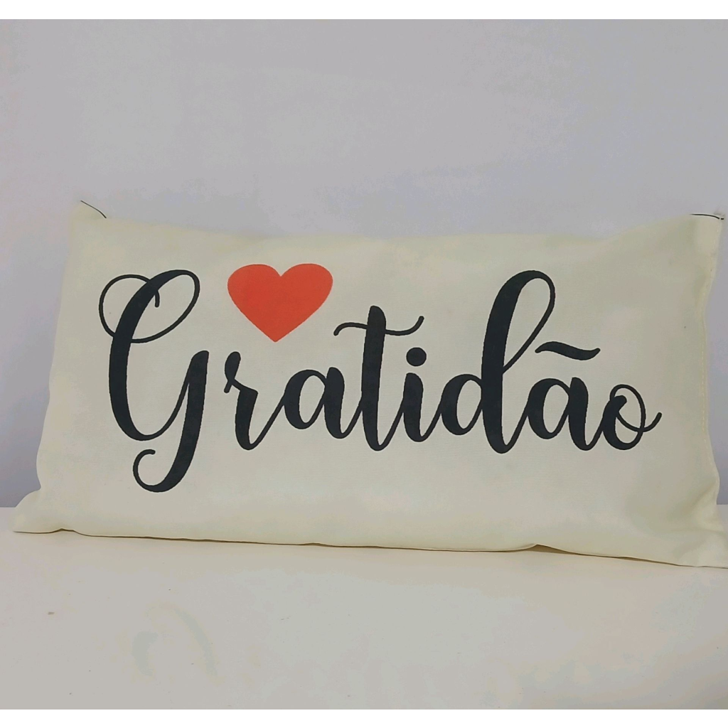 Almofada Gratidão - Rocha Decorações